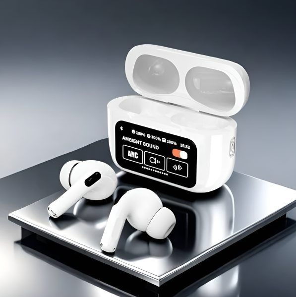 A9 Pro 2 Earbuds with LCD Tablet Airpods pro 2 with LCD touchscreen display bluetooth 5.3 for ios and android -  Imran Store 